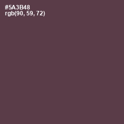 #5A3B48 - Matterhorn Color Image