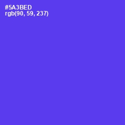 #5A3BED - Purple Heart Color Image