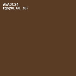 #5A3C24 - Irish Coffee Color Image