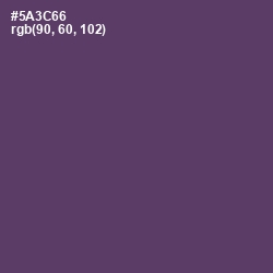 #5A3C66 - Voodoo Color Image