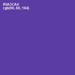 #5A3CA4 - Royal Purple Color Image