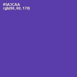 #5A3CAA - Royal Purple Color Image