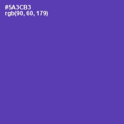 #5A3CB3 - Royal Purple Color Image