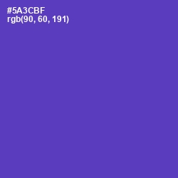 #5A3CBF - Royal Purple Color Image