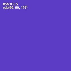 #5A3CC5 - Purple Heart Color Image