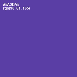#5A3DA5 - Royal Purple Color Image
