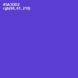 #5A3DD2 - Purple Heart Color Image
