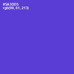 #5A3DD5 - Purple Heart Color Image