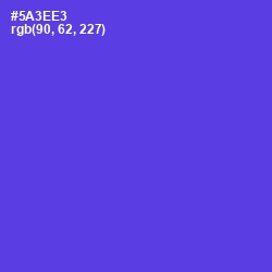 #5A3EE3 - Purple Heart Color Image