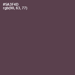 #5A3F4D - Voodoo Color Image