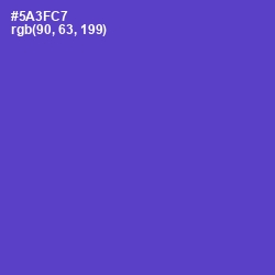 #5A3FC7 - Purple Heart Color Image