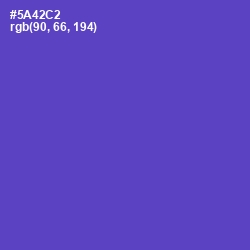 #5A42C2 - Fuchsia Blue Color Image