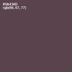 #5A434D - Emperor Color Image