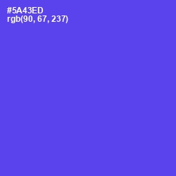 #5A43ED - Royal Blue Color Image