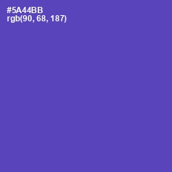 #5A44BB - Blue Violet Color Image