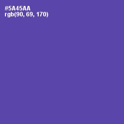 #5A45AA - Butterfly Bush Color Image