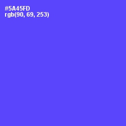 #5A45FD - Royal Blue Color Image