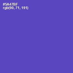 #5A47BF - Blue Violet Color Image