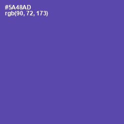 #5A48AD - Blue Violet Color Image