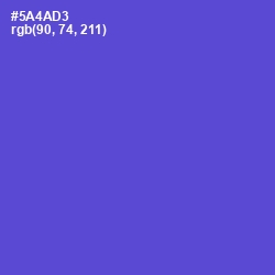 #5A4AD3 - Indigo Color Image