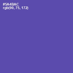 #5A4BAC - Blue Violet Color Image