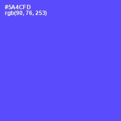 #5A4CFD - Royal Blue Color Image