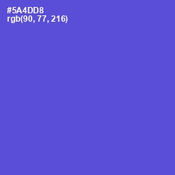 #5A4DD8 - Indigo Color Image