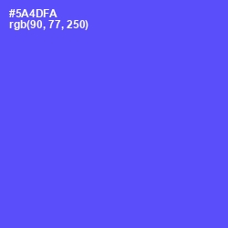 #5A4DFA - Royal Blue Color Image