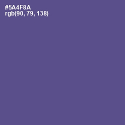 #5A4F8A - Victoria Color Image