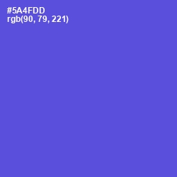 #5A4FDD - Royal Blue Color Image