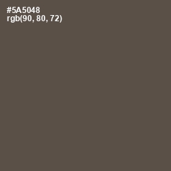 #5A5048 - Fuscous Gray Color Image