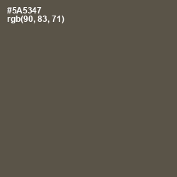 #5A5347 - Fuscous Gray Color Image