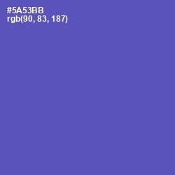 #5A53BB - Blue Violet Color Image