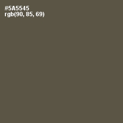 #5A5545 - Fuscous Gray Color Image