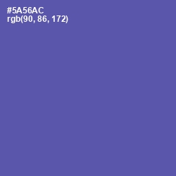#5A56AC - Blue Violet Color Image