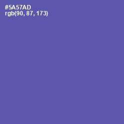 #5A57AD - Blue Violet Color Image