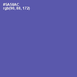 #5A58AC - Blue Violet Color Image