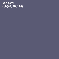#5A5A74 - Comet Color Image