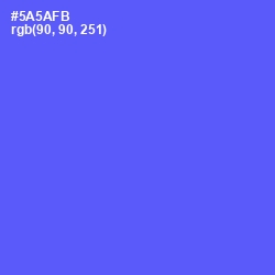 #5A5AFB - Royal Blue Color Image