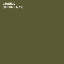 #5A5B32 - Verdigris Color Image