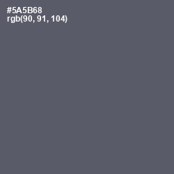 #5A5B68 - Mid Gray Color Image