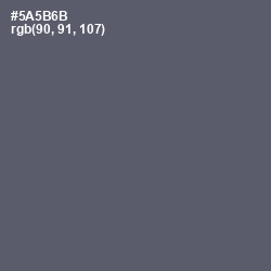 #5A5B6B - Mid Gray Color Image