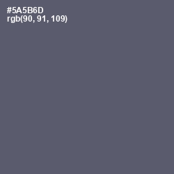 #5A5B6D - Mid Gray Color Image