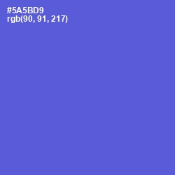 #5A5BD9 - Indigo Color Image