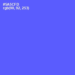 #5A5CFD - Royal Blue Color Image