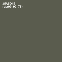 #5A5D4E - Fuscous Gray Color Image
