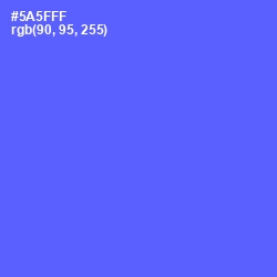 #5A5FFF - Royal Blue Color Image