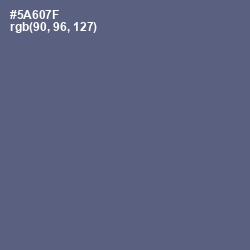 #5A607F - Shuttle Gray Color Image