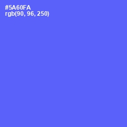 #5A60FA - Royal Blue Color Image