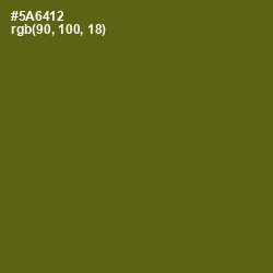 #5A6412 - Green Leaf Color Image